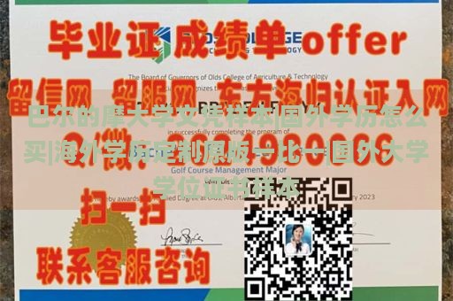 巴尔的摩大学文凭样本|国外学历怎么买|海外学历定制原版一比一|国外大学学位证书样本