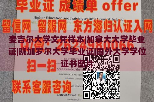 麦吉尔大学文凭样本|加拿大大学毕业证|班加罗尔大学毕业证|国外大学学位证书图片