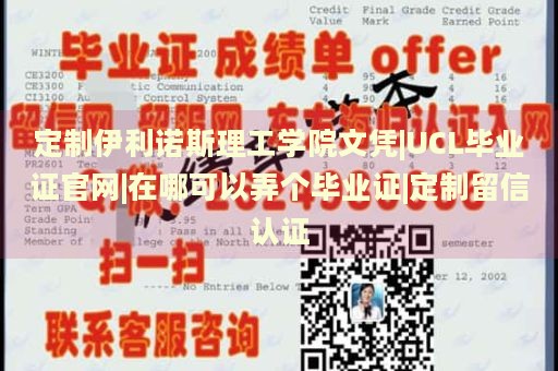 定制伊利诺斯理工学院文凭|UCL毕业证官网|在哪可以弄个毕业证|定制留信认证