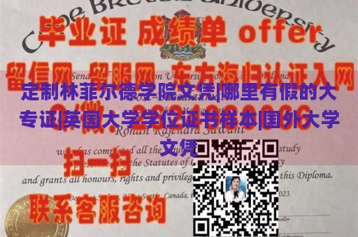 定制林菲尔德学院文凭|哪里有假的大专证|英国大学学位证书样本|国外大学文凭