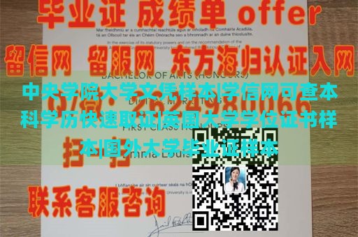 中央学院大学文凭样本|学信网可查本科学历快速取证|英国大学学位证书样本|国外大学毕业证样本